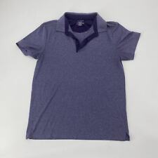 Pulôver masculino APT 9 roxo manga curta polo tamanho M malha jersey elástico macio comprar usado  Enviando para Brazil