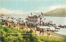 Cartão postal C-1910 Ohio Cincinnati Annual Regatta River Launch Club pessoas 24-12206 comprar usado  Enviando para Brazil