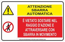 Cartello segnaletico attenzion usato  Acate