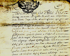 1712 parchemin crèvecoeur d'occasion  Vesoul