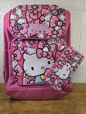 Mochila HELLO KITTY 16" e bolsa para lápis combinando, bolso frontal, nova, usado comprar usado  Enviando para Brazil