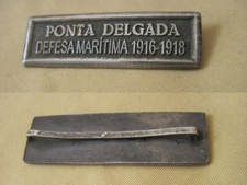 Portugal Agrafe PONTA DELGADA DEFESA MARITIMA 1916 1918 en argent comprar usado  Enviando para Brazil