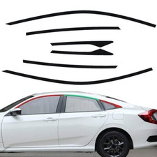 6x Adesivos de Janela Lateral de Vinil Apago Cromado para Honda Civic Sedan 16-20 comprar usado  Enviando para Brazil