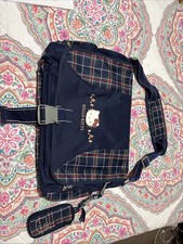 Bolsa de computador Hello Kitty vintage azul marinho xadrez mensageiro adulto comprar usado  Enviando para Brazil