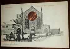 Cartolina d'epoca paesagg Italia Lombar Bergamo Città Chiesa  S Agostino  comprar usado  Enviando para Brazil