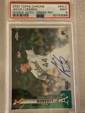 Jesus Luzardo 2020 Topps Chrome refrator verde automático RC #’d /99, PSA 9 Estado perfeito, usado comprar usado  Enviando para Brazil