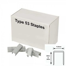 Grampos tipo 53 resistentes - Stanley TR Arrow JT21 Tacwise 6mm 8mm 10mm 14mm comprar usado  Enviando para Brazil