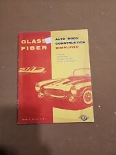 Vtg 1955 Glass Fiber Auto Body Construction Simplified Book John A. Wills S.P.I. comprar usado  Enviando para Brazil