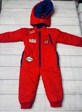 Macacão Tootsie Roll Vintage Infantil Corrida Puffer Meninos Vermelho Azul Tamanho 3T BMW Ford comprar usado  Enviando para Brazil