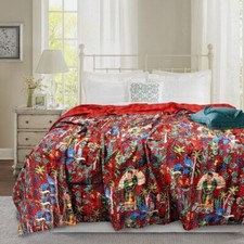 Manta India Doble Roja Estampado Frida Kahlo Algodón Decoración del Hogar Kantha Edredón Gudari segunda mano  Embacar hacia Mexico