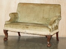 BELO SOFÁ ANTIGO GEORGE III POR VOLTA DE 1780 ESCULPIDO À MÃO COM GARRA E PERNAS ESFÉRICAS comprar usado BELO SOFÁ ANTIGO GEORGE III POR VOLTA DE 1780 ESCULPIDO À MÃO COM GARRA E PERNAS ESFÉRICAS comprar usado  Enviando para Brazil