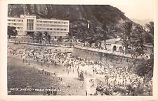 RIO DE JANEIRO BRASIL~PRAIA VERMELHA (PRAIA VERMELHA)~CARTÃO POSTAL FOTO REAL DÉCADA DE 1930 comprar usado  Enviando para Brazil