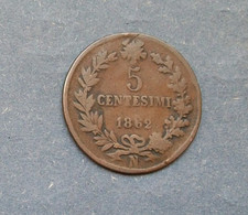 Centesimi 1862 zecca usato  Grugliasco
