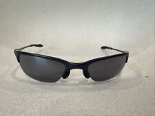 Óculos de sol OAKLEY HALF WIRE 1.0 envoltório esportivo cinza carbono escuro flexível, usado comprar usado  Enviando para Brazil