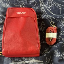 Red faux leather for sale  SHEFFIELD