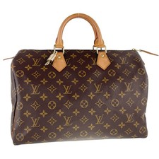 Bolsa de mão Louis Vuitton monograma Speedy 35 couro tecido marrom 3437 comprar usado  Enviando para Brazil