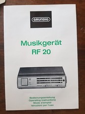 Bedienungsanleitung grundig mu gebraucht kaufen  Lüdinghausen