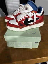 Zapatilla deportiva Off-White™ Midtop de cuero esponja para hombre roja y blanca talla 42 EE. UU. 9,5 segunda mano  Embacar hacia Mexico