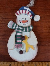 Painted wood snowman for sale  Blacksburg