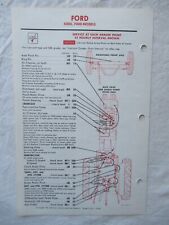Dados da tabela de serviço de lubrificação de trator Ford 5000 7000 1976 comprar usado  Enviando para Brazil