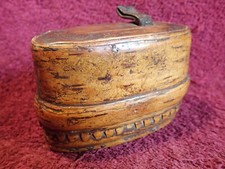 ANTIGA BELA PÁTINA CASCA DE BÉTULA E MADEIRA ESPECIARIAS CAIXA DE TABACO ARTE POPULAR SUECA SUECA, usado comprar usado  Enviando para Brazil