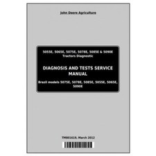 Tratores John Deere 5055E, 5065E, 5075E, 5078E manual de serviço de testes PDF em USB, usado comprar usado  Enviando para Brazil