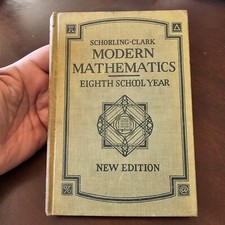 1930 Schorling Clark Modern Mathematics 8th School Year New Edition Protractor comprar usado  Enviando para Brazil