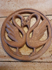 Round carved wooden for sale  LONDON