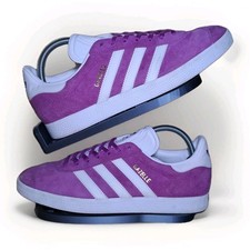Adidas gazelle purple for sale  BRIDGEND