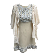 Manoush beige embroidered for sale  LONDON
