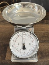 Balança de cozinha analógica TAYLOR aço inoxidável retrô 11 lb com tigela removível comprar usado  Enviando para Brazil
