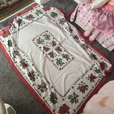 Xmas cotton tablecloth for sale  GLASGOW