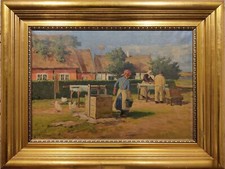 Usado, Axel Hansen (1896-1936): FAMÍLIA DOS PESCADORES, pintura a óleo original comprar usado  Enviando para Brazil