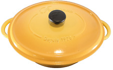 Usado, Forno holandês oval de ferro fundido esmaltado Fontignac 5,5 quartos #31 França amarelo RARO comprar usado  Enviando para Brazil