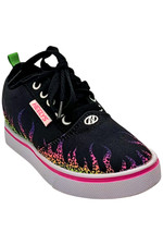 Tênis HEELYS infantil feminino estampado Pro20 preto/branco/rosa neon, usado comprar usado  Enviando para Brazil