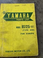 Yamaha rs125 parts for sale  DURHAM