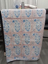 Colcha de algodão tamanho duplo Kantha bloco de mão colcha indiana Gudari Boho, usado comprar usado  Enviando para Brazil