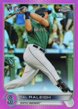 Usado, 2022 Topps Chrome Cal Raleigh Pink Border Rookie Card #149 quase perfeito/perfeito comprar usado  Enviando para Brazil