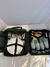Mochila de piquenique conjunto de vinho e queijo para 4 com refrigerador de garrafa destacável comprar usado  Enviando para Brazil