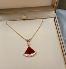 Colar BVLGARI DIVAS 'DREAM ouro rosa 18K colar de diamante rubi comprar usado  Enviando para Brazil