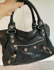 Bolsa vintage BALENCIAGA preta gigante cidade com ferragens prata  comprar usado  Enviando para Brazil