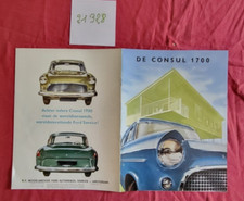 N°21328 / FORD  DE CONSUL 1700  / catalogue nederland text 1956 comprar usado  Enviando para Brazil
