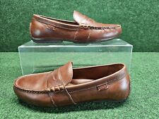 Mocassim Polo Ralph Lauren Masculino Tamanho 9.5 D Reynold Couro Marrom Sapatos Driver comprar usado  Enviando para Brazil