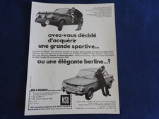 Publicité automobile nsu d'occasion  Saint-Cyr-sur-Mer