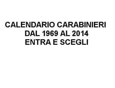 Calendario carabinieri dal usato  Italia