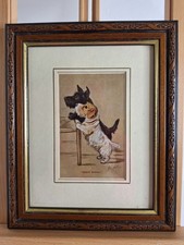 Vintage framed terrier for sale  HOLT