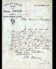 Sauze vaussais vins d'occasion  Baugy