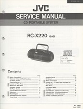 Serviceunterlagen jvc x220 gebraucht kaufen  Schwabach