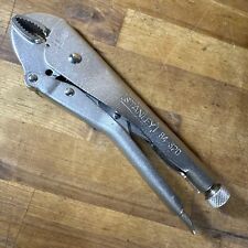Alicate de bloqueio vintage Stanley EUA 9” polegadas mandíbula curva com cortador de fio - 84-320 comprar usado  Enviando para Brazil