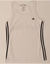 Colete Adidas Feminino Climalite Top Reino Unido 16 Grande Branco DQ50 comprar usado  Enviando para Brazil